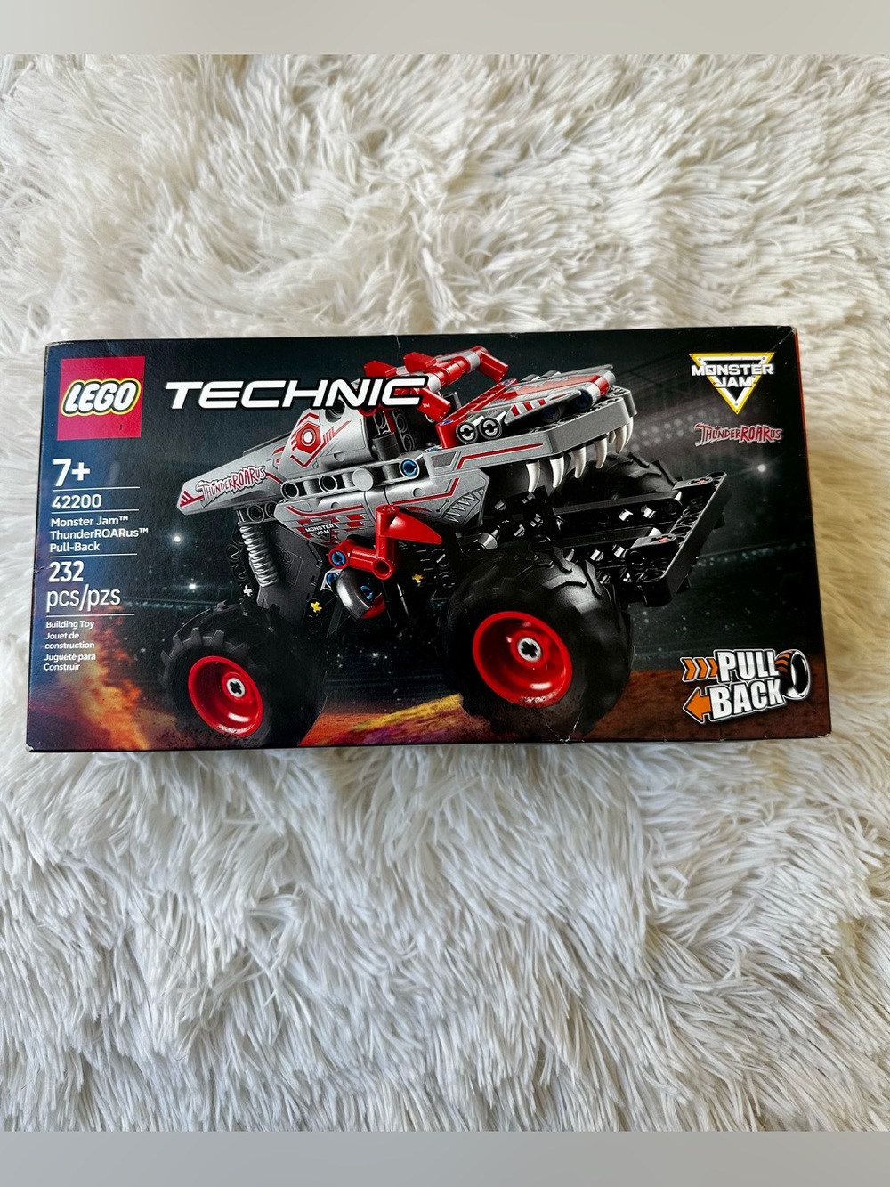 LEGO Technic Monster Jam ThunderROARus Pull-Back 42200 232 Pieces New Sealed